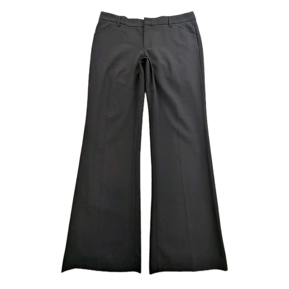 Gap Perfect Trouser Wide Leg Mid Rise Stretch Black Women's Size 8R